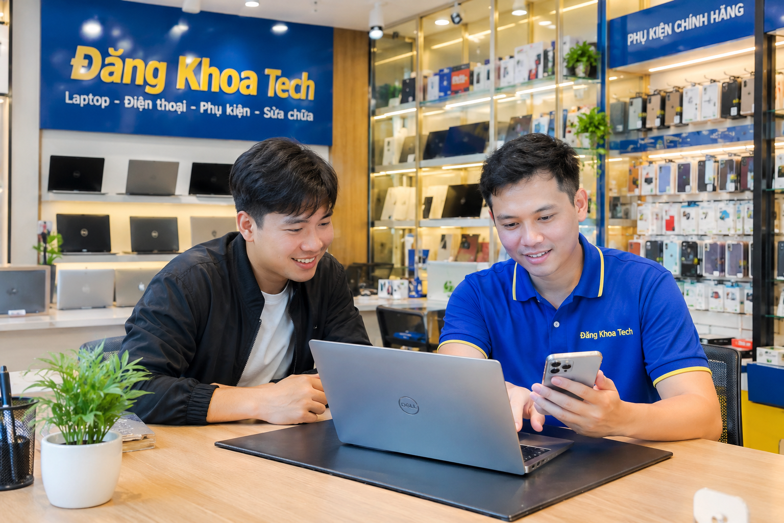Nhân viên tư vấn công nghệ và định giá thiết bị tại Đăng Khoa Tech